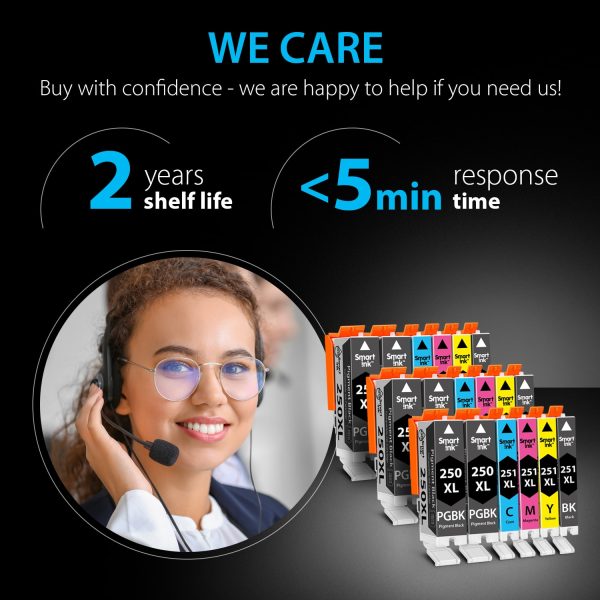 Compatible Ink Cartridge Replacement for Canon 250, 251 XL (18 pack), Smart Ink - Image 6