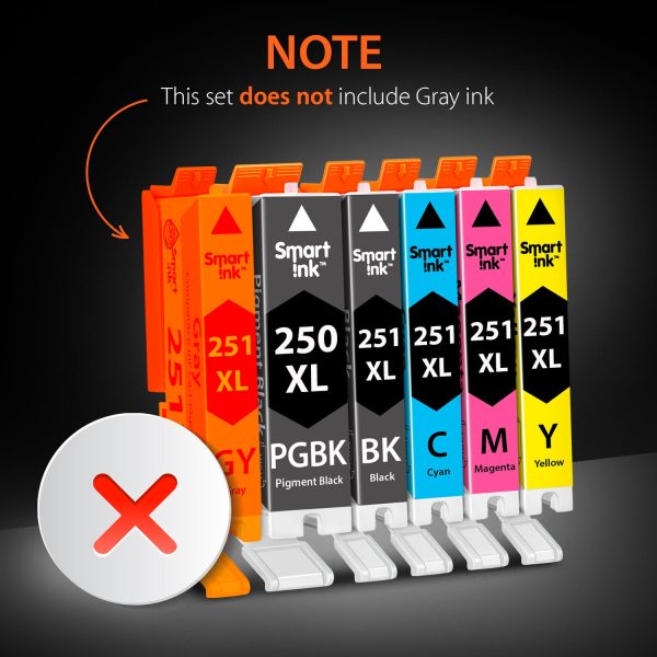 Compatible Ink Cartridge Replacement for Canon 250, 251 XL (18 pack), Smart Ink - Image 4