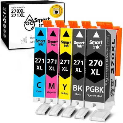 Compatible Ink Cartridge Replacement for Canon 270 XL, 271 XL (5 pack), Smart Ink