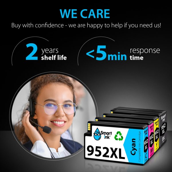 Compatible HP 952 Ink Cartridge Replacement (4 pack), Smart Ink - Image 6