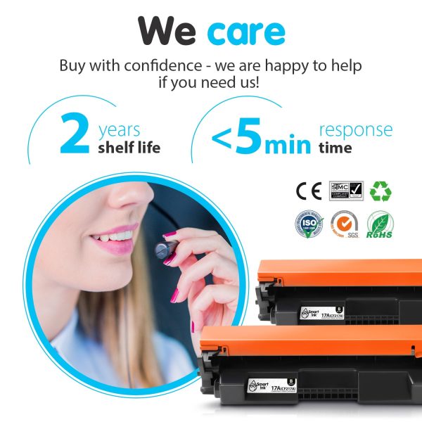 Compatible Toner Cartridge Replacement for HP 17A CF217A (2 pack), Smart Ink - Image 5