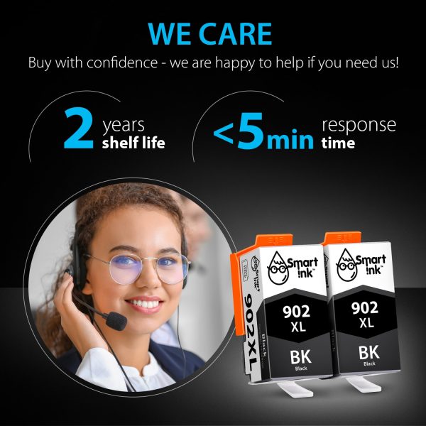 Compatible Ink Cartridge Replacement for HP 902 XL (2 pack), Smart Ink - Image 6
