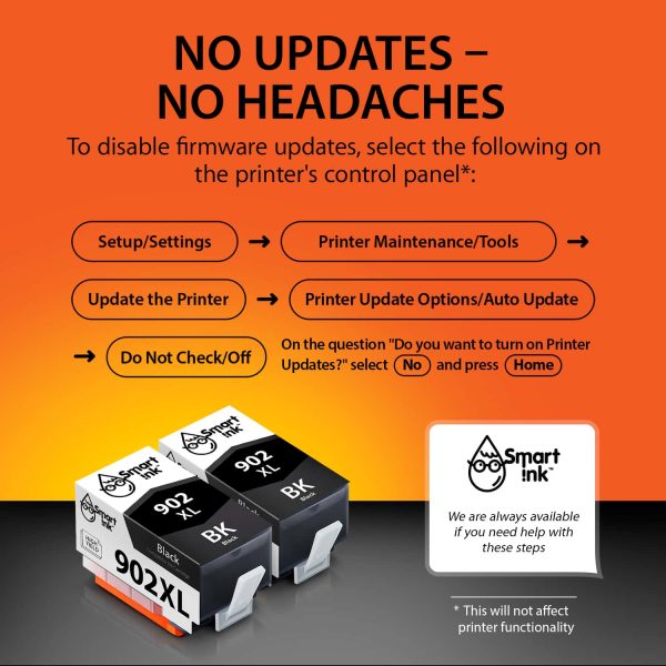 Compatible Ink Cartridge Replacement for HP 902 XL (2 pack), Smart Ink - Image 3