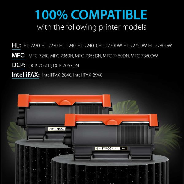 TN450, TN420. Smart Ink Toner Cartridge Replacement for Brother (2 pack), Compatible - Image 2