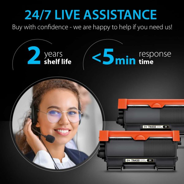 TN450, TN420. Smart Ink Toner Cartridge Replacement for Brother (2 pack), Compatible - Image 5