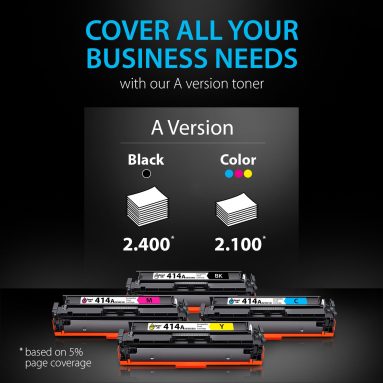 Compatible HP 414А Toner Cartridge Replacement (4 Combo Pack), Smart Ink - Image 5