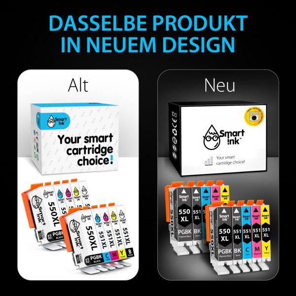 Kompatible Druckerpatronen für Canon 550 XL, 551 XL (10er Pack), Smart Ink – Bild 2