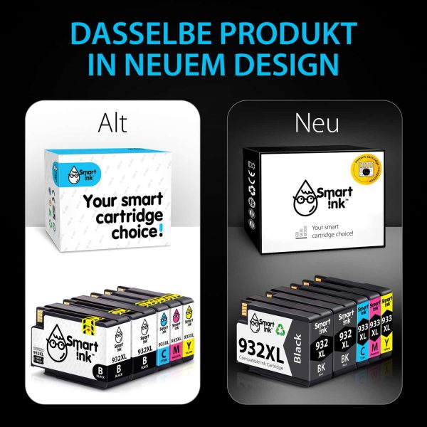 Kompatible Druckerpatronen für HP 932 XL, 933 XL (5er Pack), Smart Ink – Bild 3