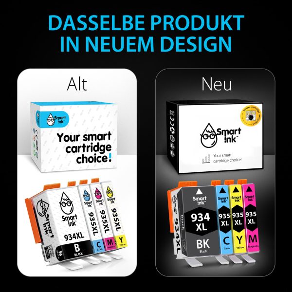 Kompatible Druckerpatronen für HP 934 XL 935 XL (4er Pack), Smart Ink – Bild 2