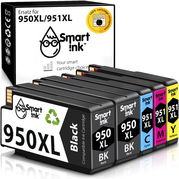 Kompatible Druckerpatronen HP 951, 950 XL (5er Pack), Smart Ink