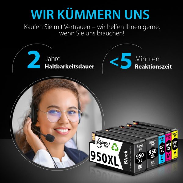 Kompatible Druckerpatronen HP 951, 950 XL (5er Pack), Smart Ink – Bild 5