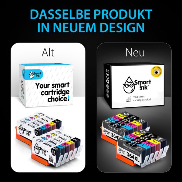 Kompatible Druckerpatronen HP 364 XL (10er Pack mit Foto Schwarz), Smart Ink – Bild 2