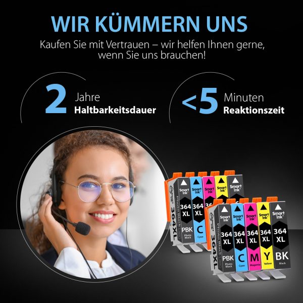 Kompatible Druckerpatronen HP 364 XL (10er Pack mit Foto Schwarz), Smart Ink – Bild 6