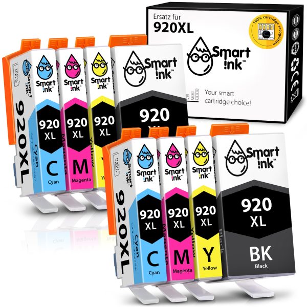 Kompatible Drcukerpatronen für 920 HP XL (8er Pack), Smart Ink