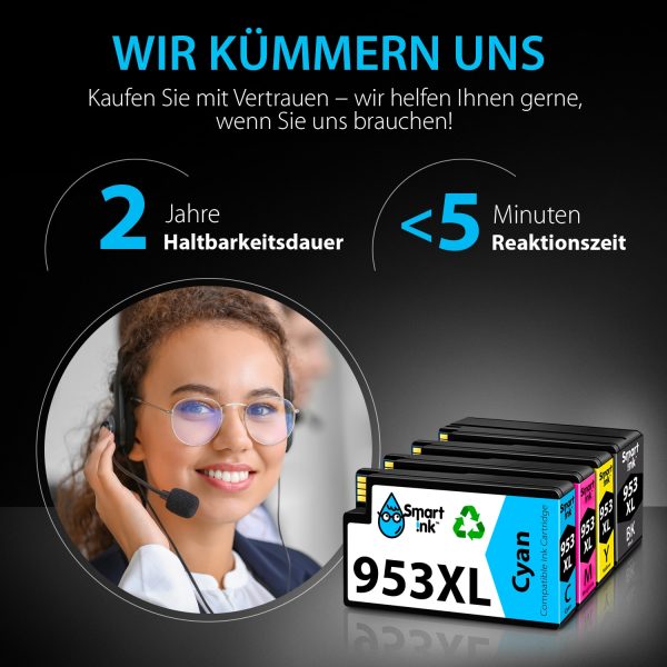Kompatible HP 953XL Druckerpatronen für HP 953 4er-Pack, Smart Ink – Bild 5