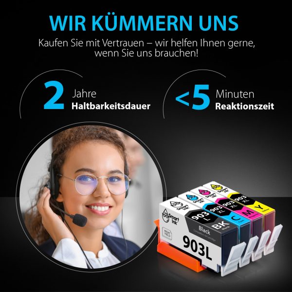 Kompatible Druckerpatronen für HP 903 L (4er Pack), Smart Ink – Bild 6