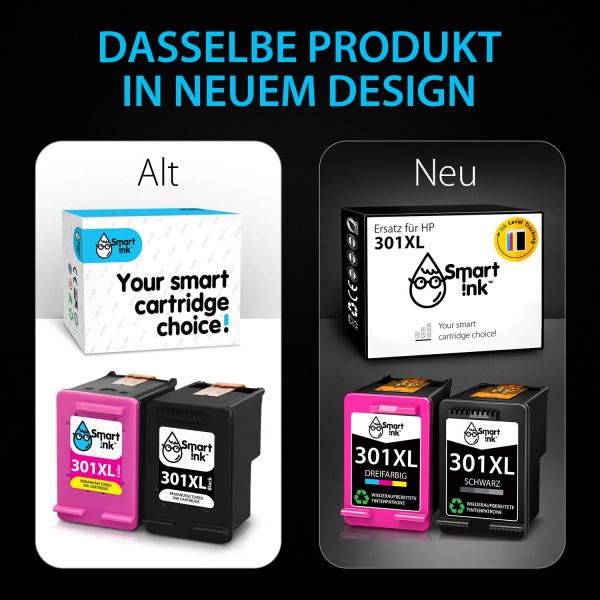 Wideraufbereitete HP 301 XL (2er Pack), Smart Ink – Bild 2