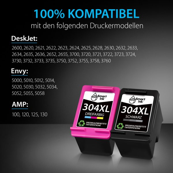 Wideraufbereitete HP 304 XL (2er Pack), Smart Ink – Bild 3