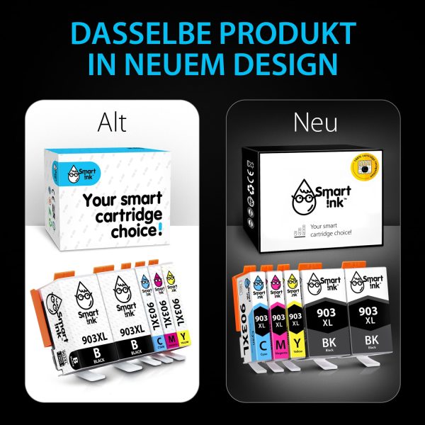 Kompatible HP 903 Patronen Set (5er Pack XL), Smart Ink – Bild 3