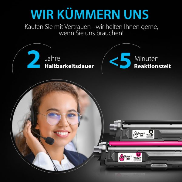 Kompatible Tonerkartusche für Brother TN 247 (4er Pack), Smart Ink – Bild 5