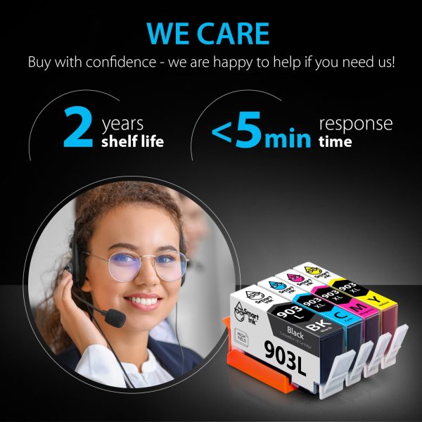 Compatible Ink Cartridge Replacement for HP 903 L, 903 XL (4 pack), Smart Ink - Image 7