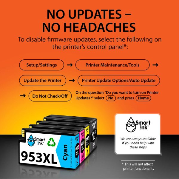 Compatible HP 953XL Multipack HP 953 XL Ink Cartridge Replacement (4 pack), Smart Ink - Image 3