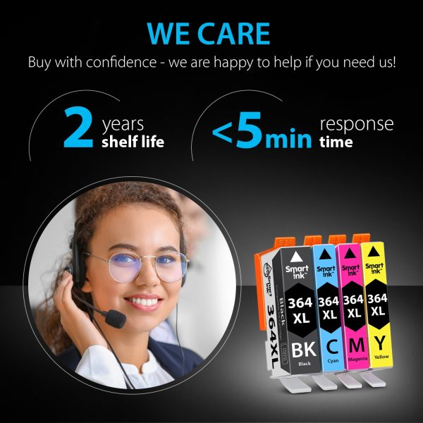 Compatible Ink Cartridge Replacement for HP 364 XL (4 pack), Smart Ink - Image 6