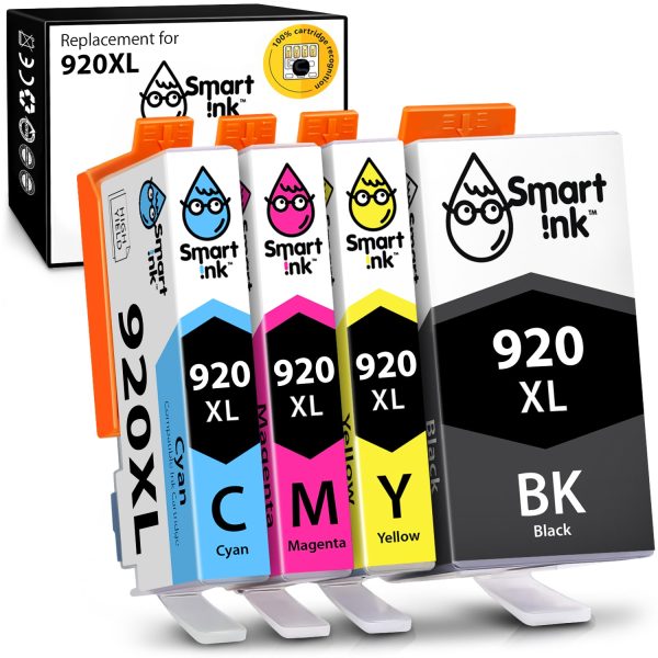 Compatible Ink Cartridge Replacement for HP 920 XL (4 pack), Smart Ink