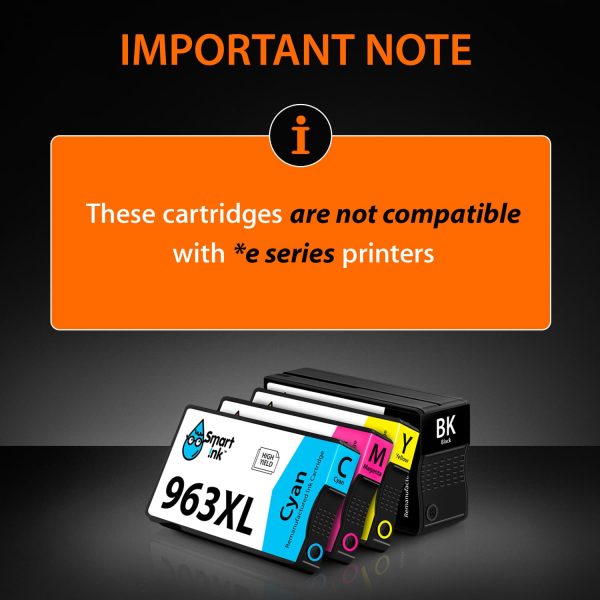 Remanufactured Ink Cartridge Replacement for HP 963XL (4 pack), Smart Ink - Image 2