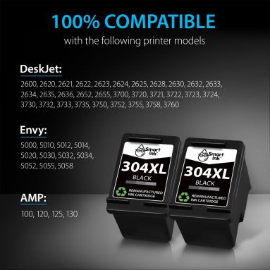 Smart Ink Remanufactured Ink Cartridge Replacement for HP 304XL 304 XL (2 Black Combo Pack) - Image 3