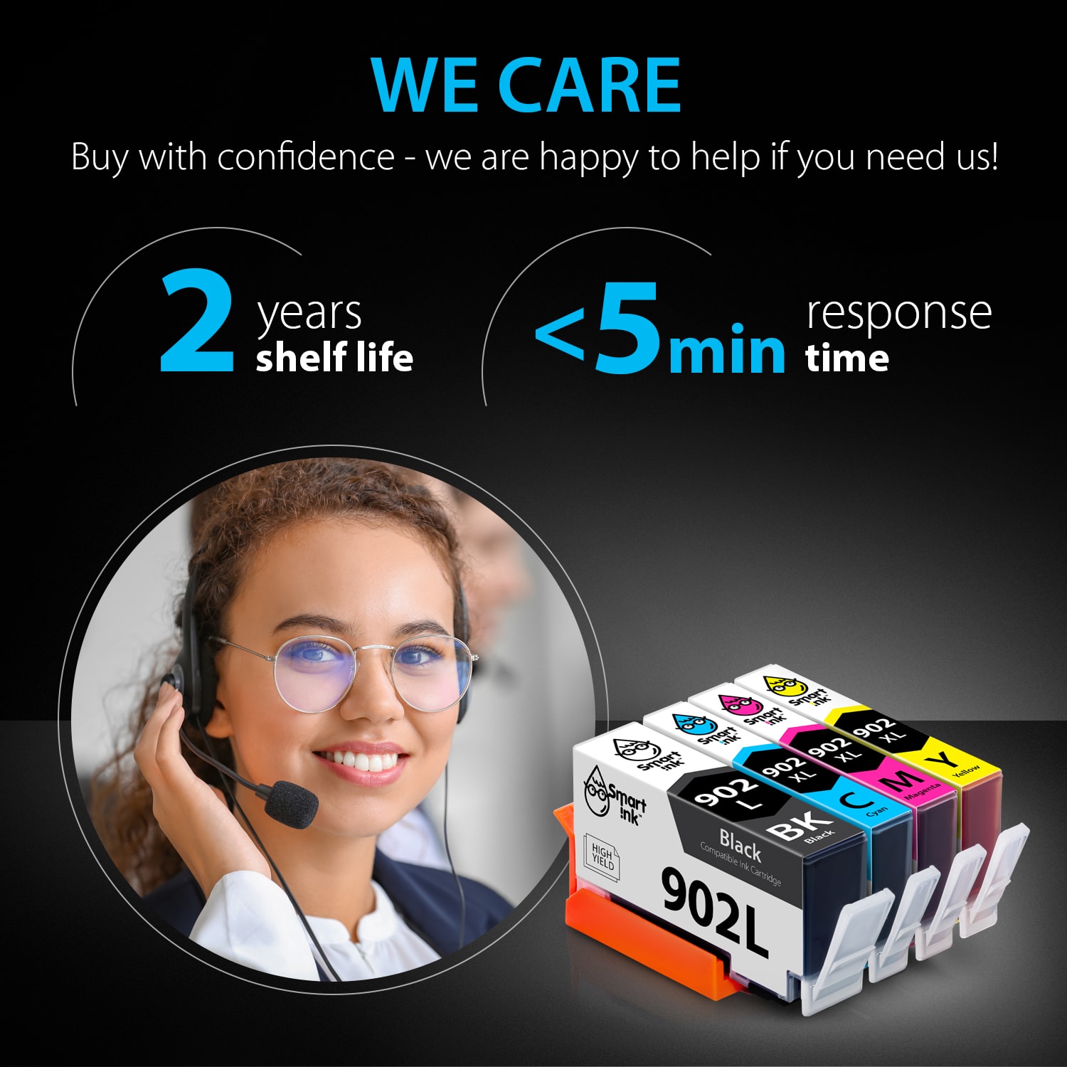 Compatible Ink Cartridge Replacement for HP 902 L, 902 XL (4 pack), Smart Ink - Image 6