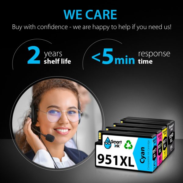 Compatible Ink Cartridge Replacement for HP 951, 950 XL (4 pack), Smart Ink - Image 5