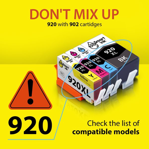 Compatible HP 920 ink Cartridge Replacement (8 pack), Smart Ink - Image 2