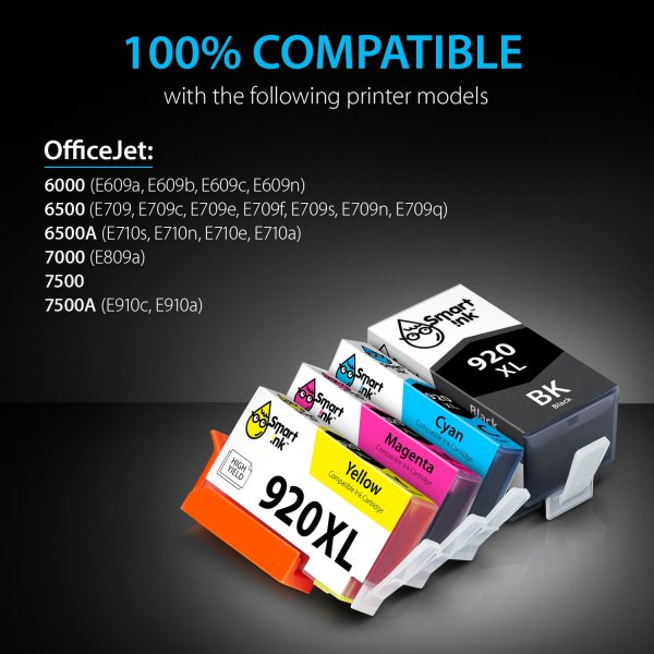 Compatible HP 920 ink Cartridge Replacement (8 pack), Smart Ink - Image 3