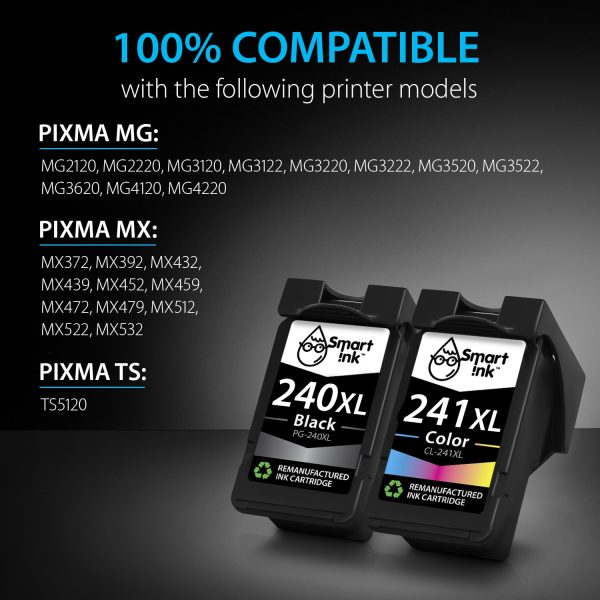 Remanufactured Canon 240 XL, 241 XL (2 pack), Smart Ink - Image 3