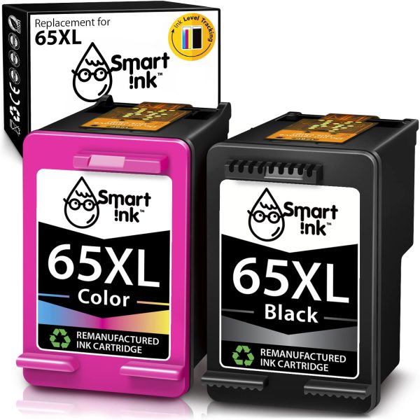 Remanufactured HP 65 XL (2 pack), Smart Ink