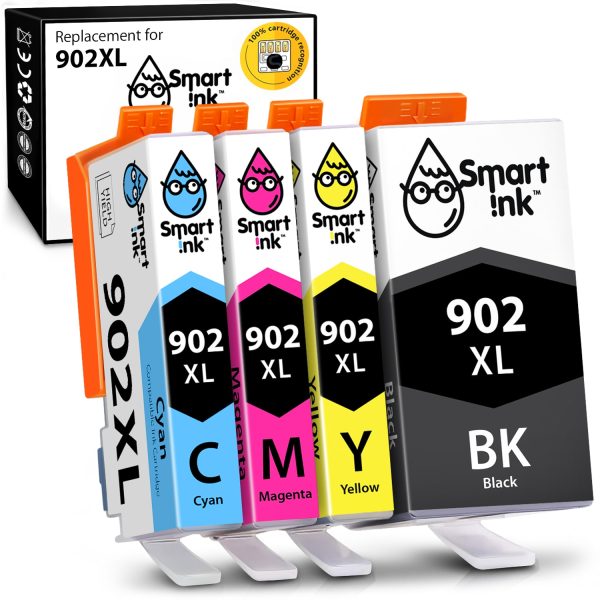 Compatible HP 902 Ink Cartridges Multipack: Black, Cyan, Magenta, Yellow