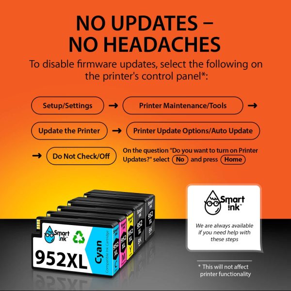 Compatible HP 952XL combo pack (5 pack), Smart Ink - Image 3