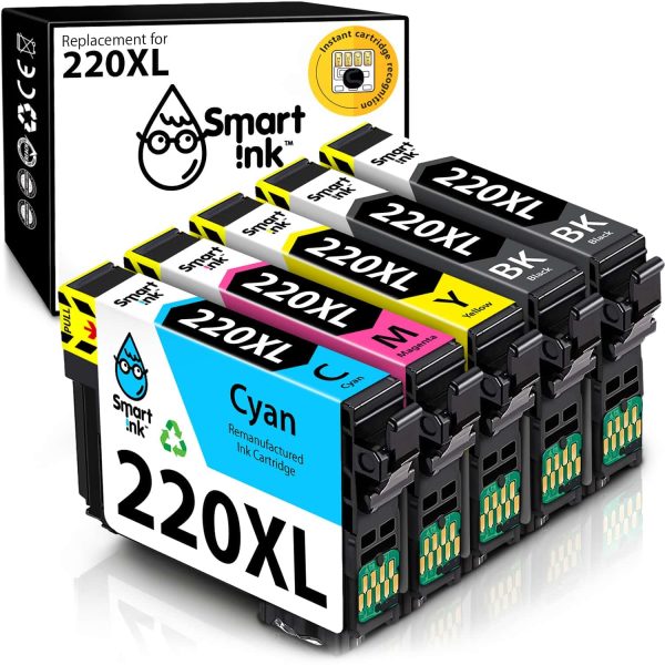 Remanufactured Epson 220 XL (5 pack), Smart Ink