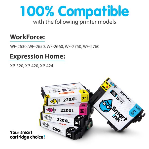 Remanufactured Epson 220 XL (5 pack), Smart Ink - Image 2