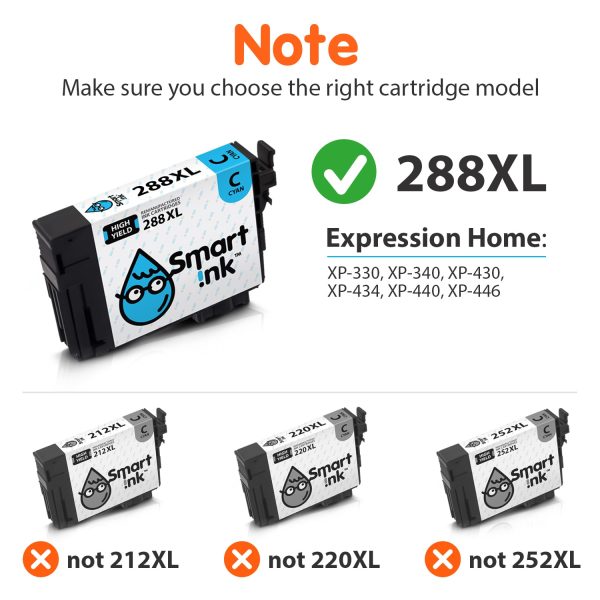 Remanufactured Epson T288 XL (4 pack), Smart Ink - Image 4
