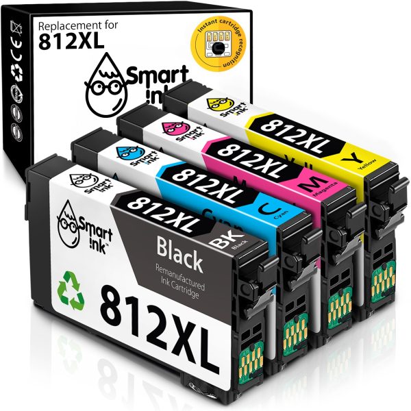 Remanufactured T812 XL (4 pack), Smart Ink