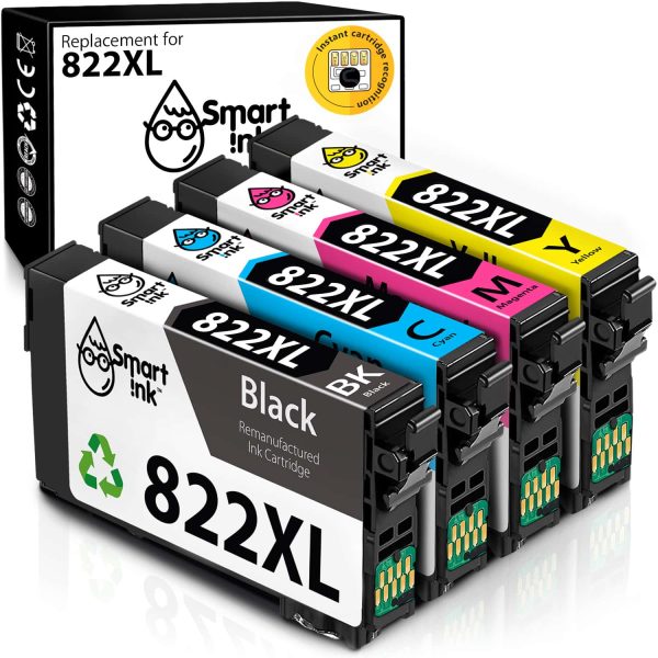 Remanufactured Epson T822 XL (4 pack), Smart Ink