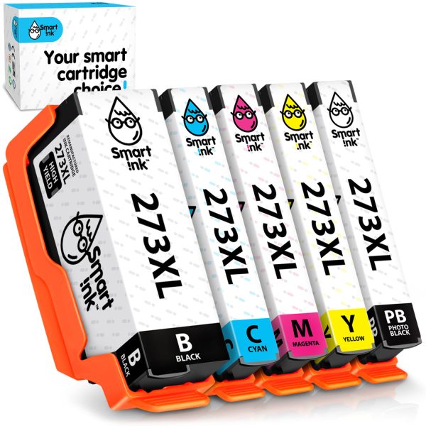 Remanufactured Epson T273 XL (5 pack), Smart Ink