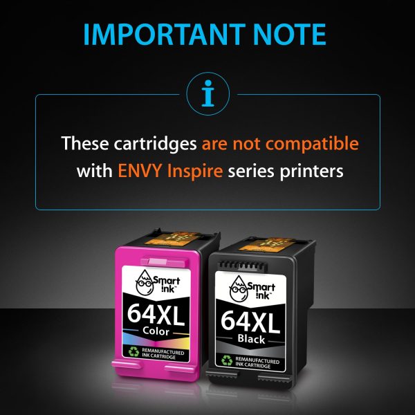 Remanufactured HP 64 XL (2 pack), Smart Ink - Image 2