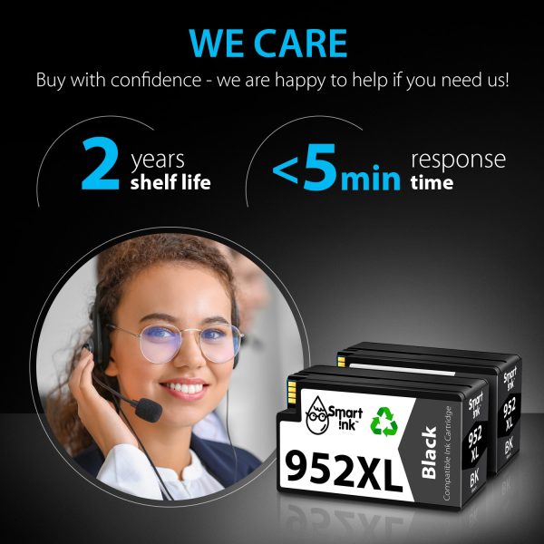 Compatible Ink Cartridge Replacement for HP 952 XL (2 Black), Smart Ink - Image 6