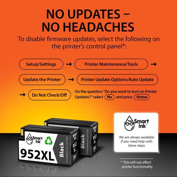 Compatible Ink Cartridge Replacement for HP 952 XL (2 Black), Smart Ink - Image 3