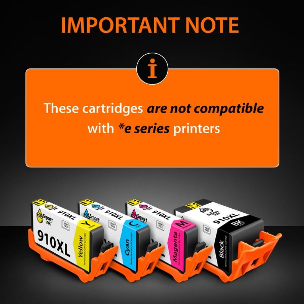 Remanufactured HP 910 ink cartridges (4 pack), Smart Ink - Image 2