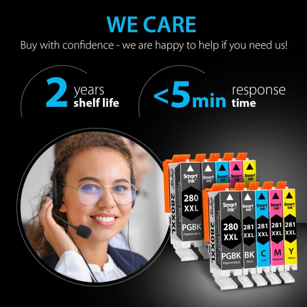 Compatible Ink Cartridge Replacement for Canon 280XXL 281XXL (10 pack), Smart Ink - Image 6