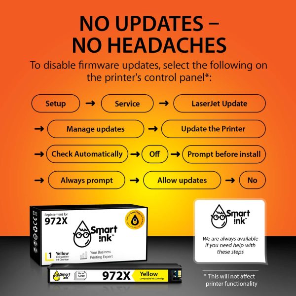 Compatible HP 972X Ink Cartridge Replacement (1 Yellow), Smart Ink - Image 3